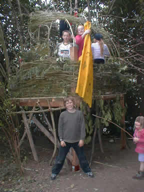 The finished treehouse
